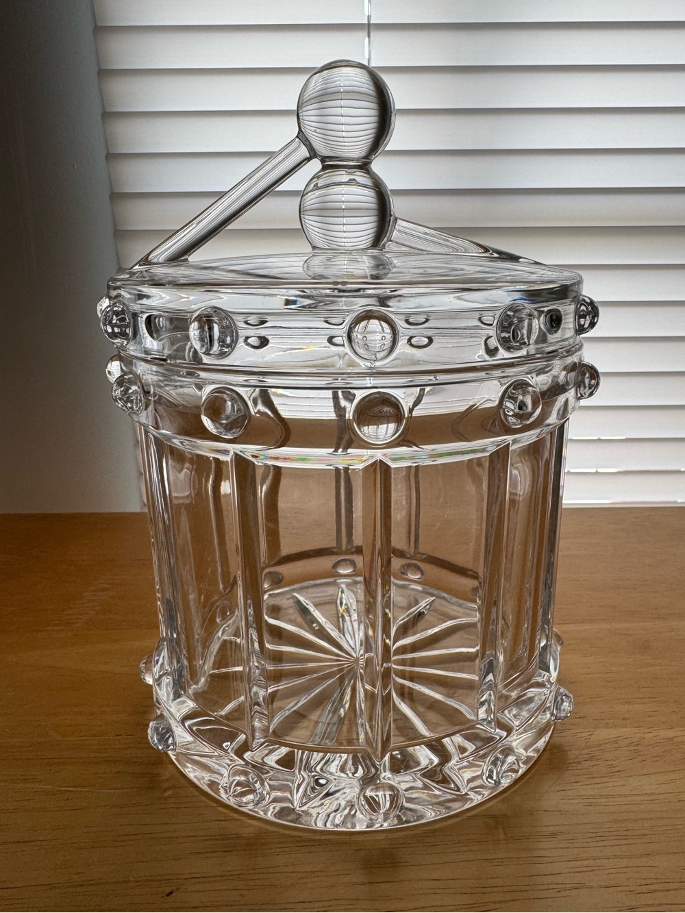 Lead Crystal Drum Jar